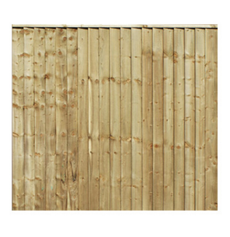 Featheredge Closeboard Fence panel 6ft X 4ft