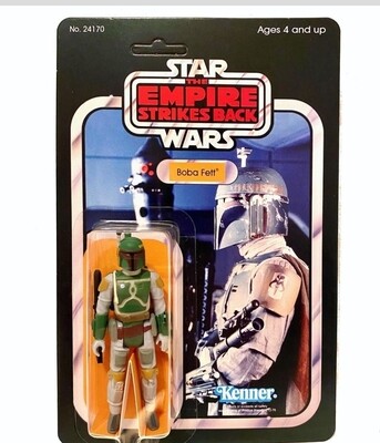 Carded Custom Vintage Style Movie Accurate  Boba Fett, ESB version 