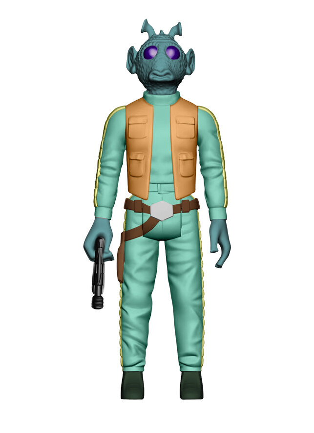 Custom LOOSE Movie accurate Greedo with blaster