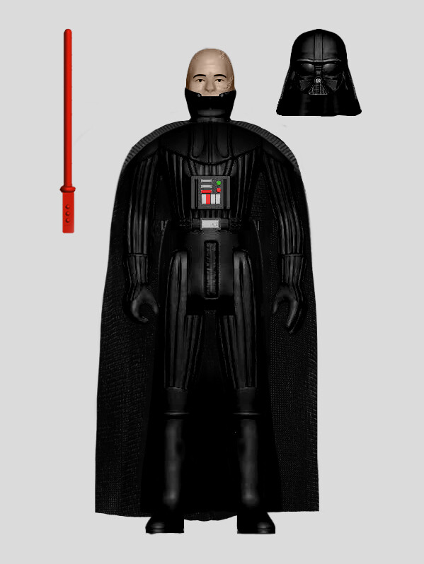 LOOSE Darth Vader Removable Helmet with saber