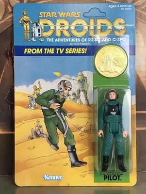 Custom Vintage style CARDED Droids A Wing figure