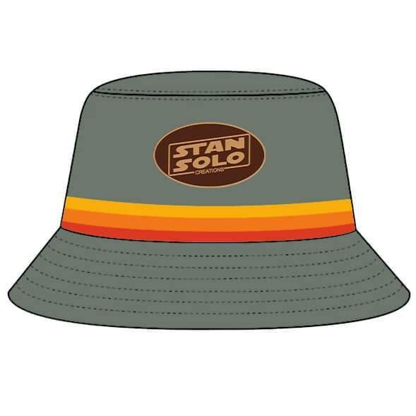 Stan Solo STANDARD 59cm Bucket Hat (Khaki) with retro trim