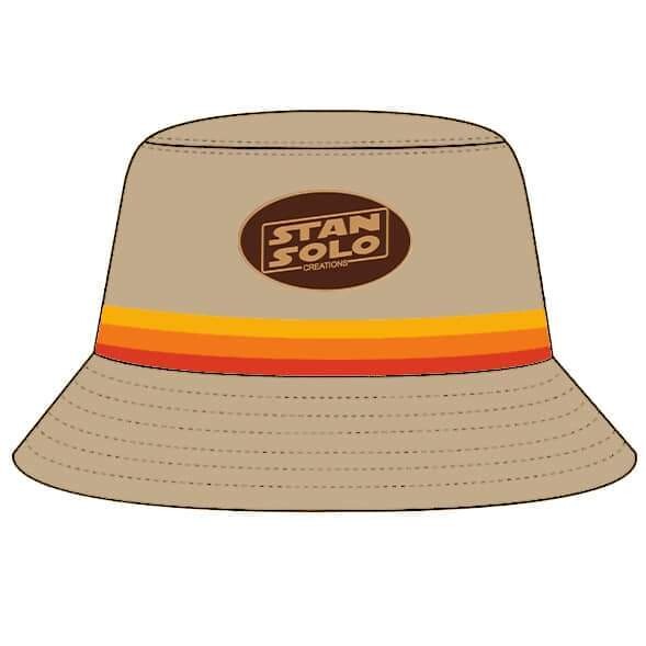 Stan Solo STANDARD 59cm Bucket Hat (Beige) with retro trim