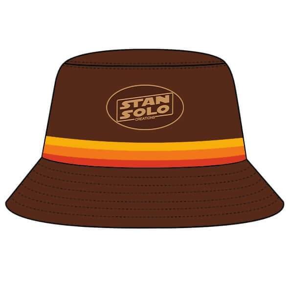 Stan Solo LARGE 61cm Bucket Hat (Brown) with retro trim