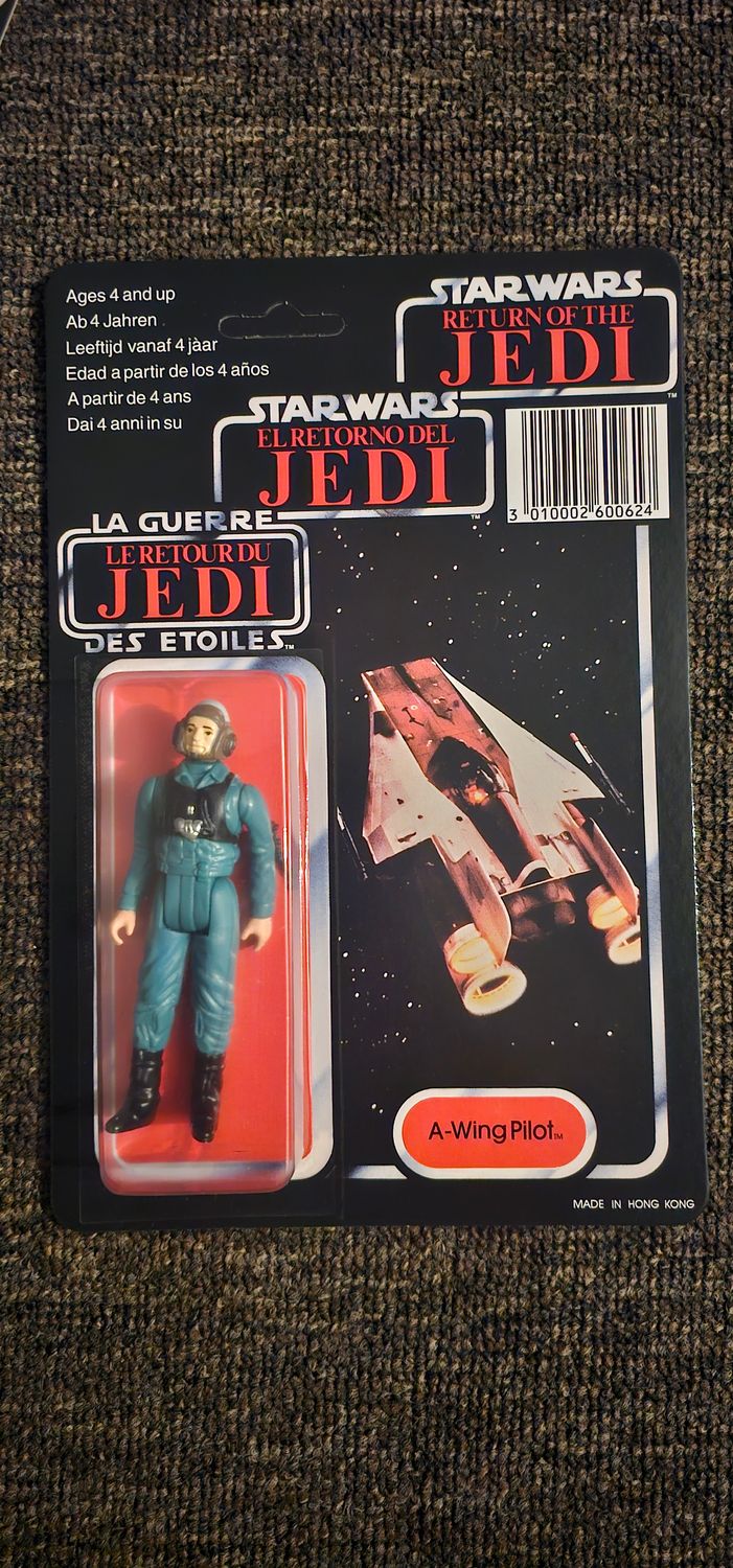 Custom Vintage style CARDED Tri Logo A Wing figure