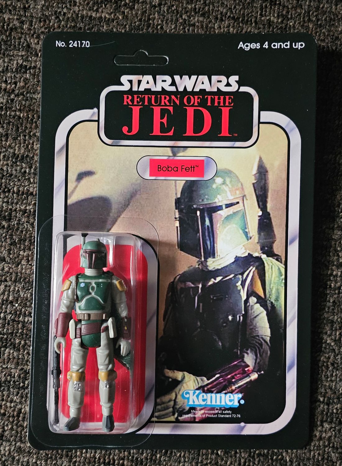 BLEMIISHED carded ROTJ Boba Fett figure