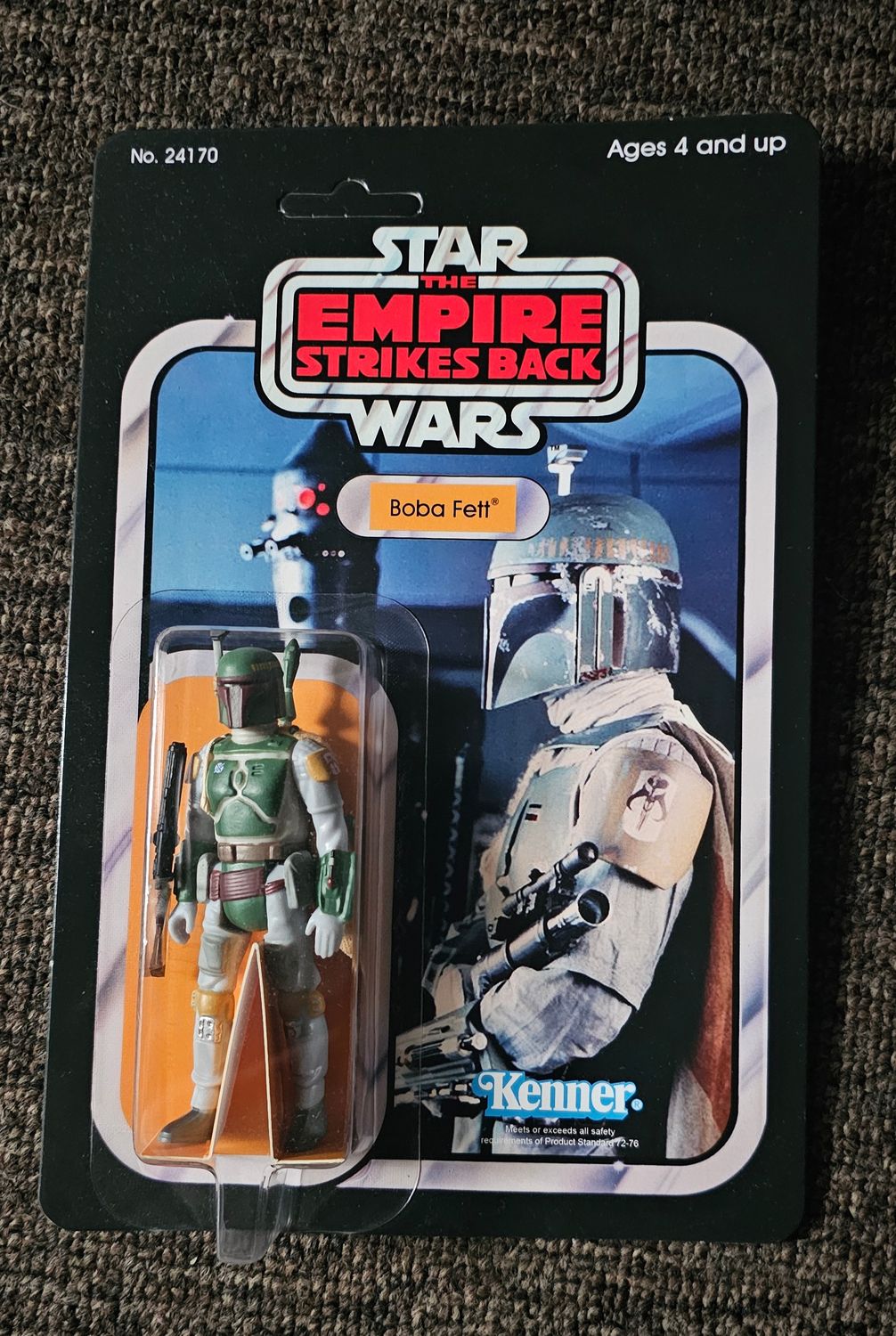 BLEMIISHED carded ESB Boba Fett figure