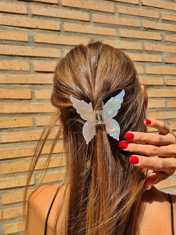 crab butterfly hair clip