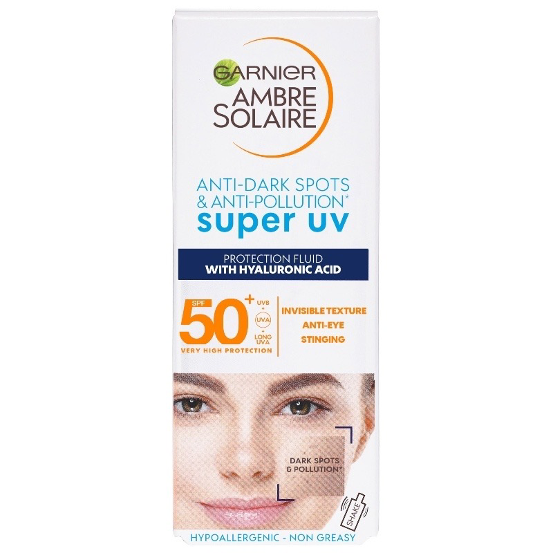 Garnier Ambre Solaire Anti-Dark Spots & Anti-Pollution Super UV Protection Fluid  SPF 50+ 40ml
