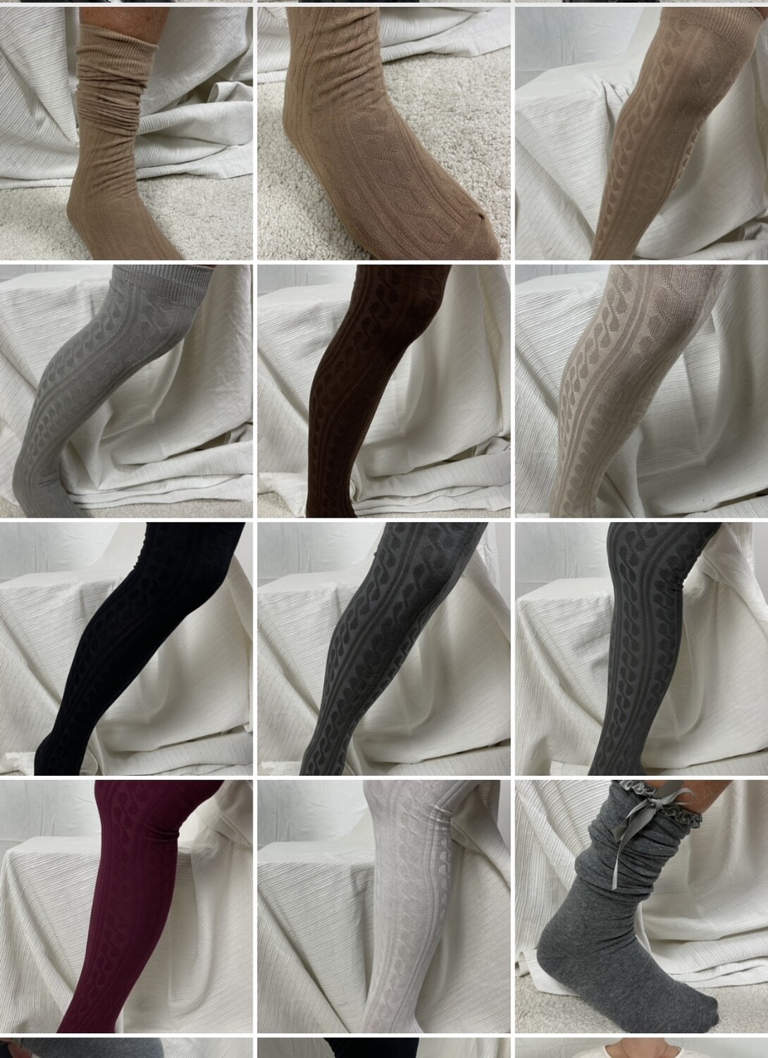Overknee Strümpfe Uni One Size Rot