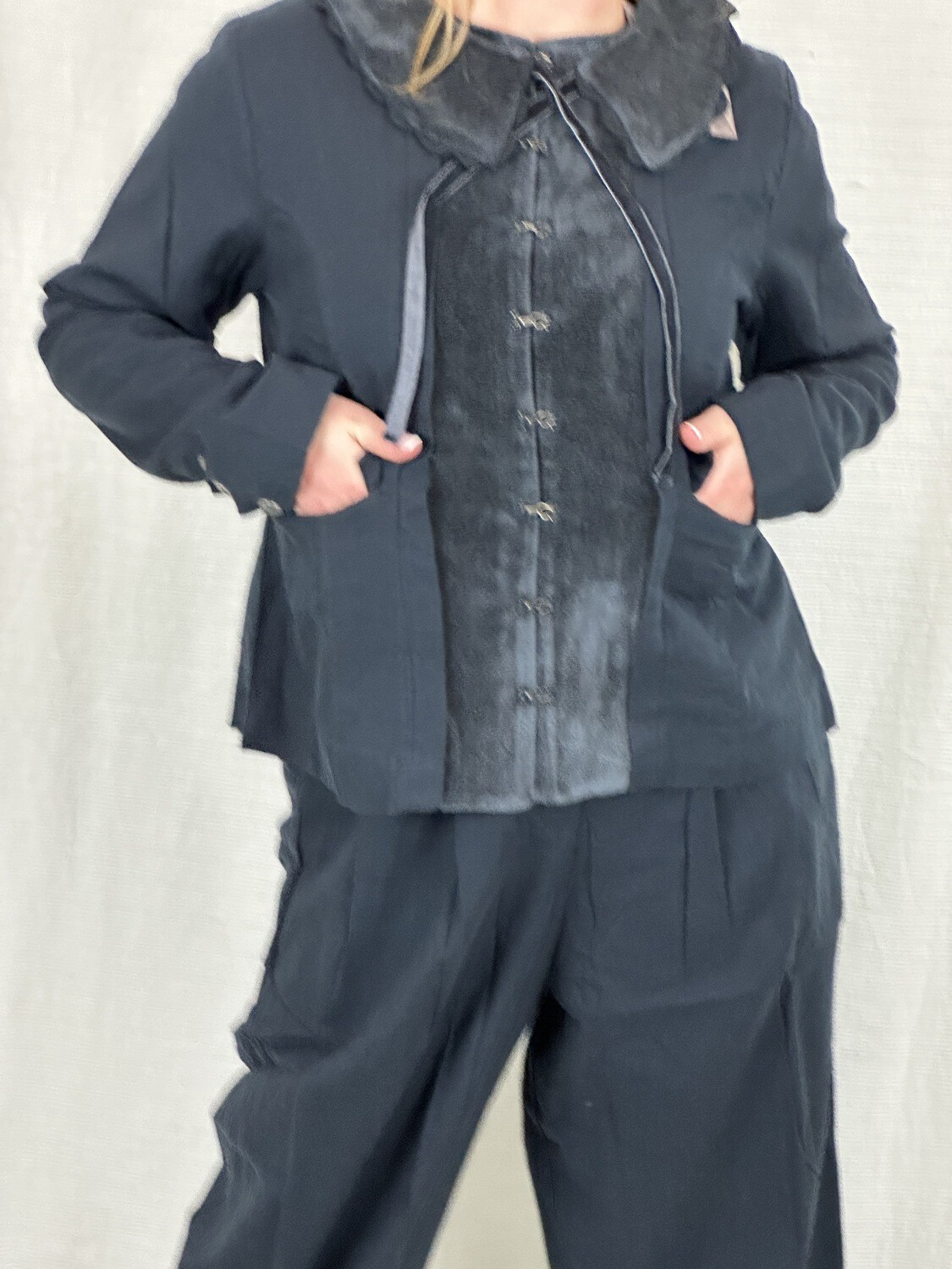 Ewa i Walla Jacke Annika 66740 AW23 Black Twill