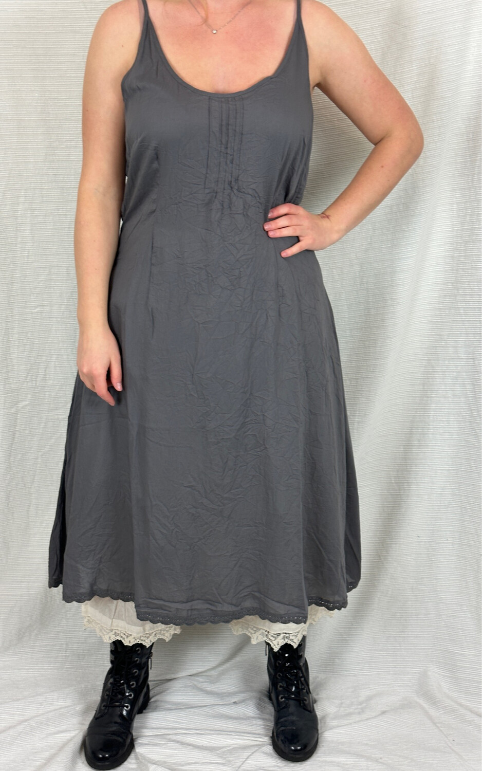 Ewa i Walla Unterkleid Undra Dress Dim Gray 55806 M