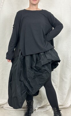 Pluslavie / PLÜ Butten Up Skirt Black 3005 SS24 L