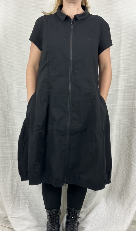 Pluslavie / PLÜ A Zip Dress Kleid Black ss24 1119 S