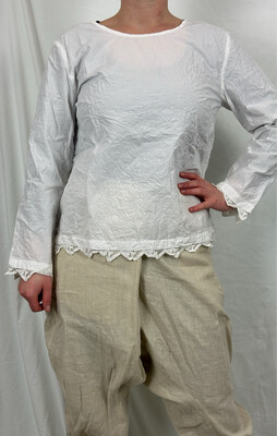 Ewa i Walla Bluse SS24 Erika White 44951 Cotten M