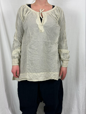 Ewa i Walla Bluse Ylva SS24 Soft Mint 44967 Striped Voile