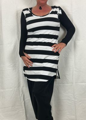 Pluslavie / PLÜ B Top SS24 Block Stripe 5033 S