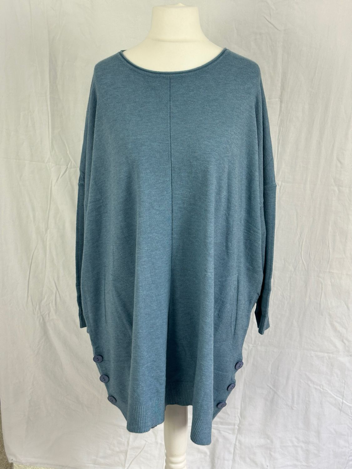 Julia Wang Long Pullover Kleid Uni One Size Schwarz