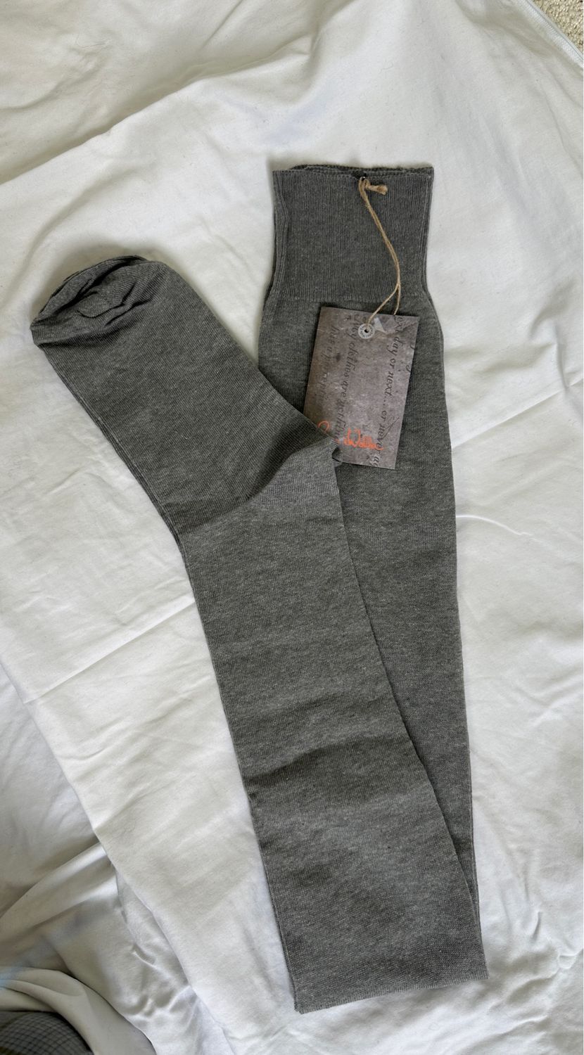 Ewa i Walla Socken Erna AW24 Gray Knitted Cotten 77606 40-41