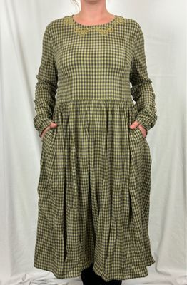 Ewa i Walla Kleid Meia AW24 Checked Cotten Original 55878 M