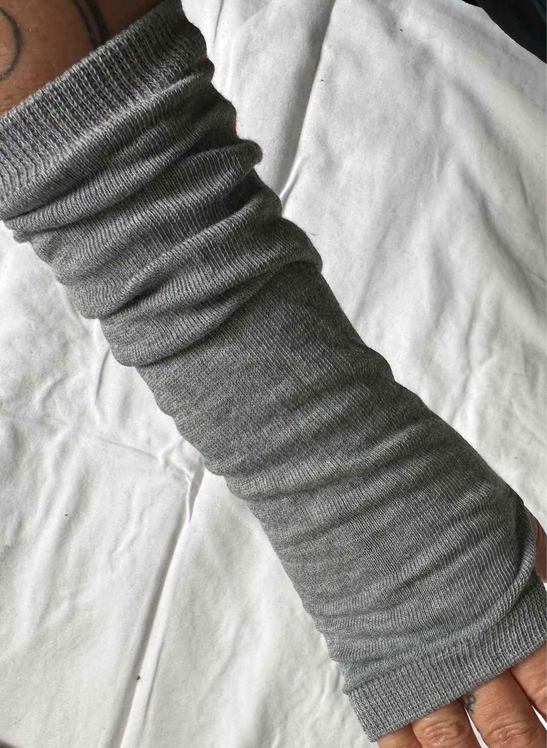 Handmade Handstulpen Uni One Size, Farbe: Grau