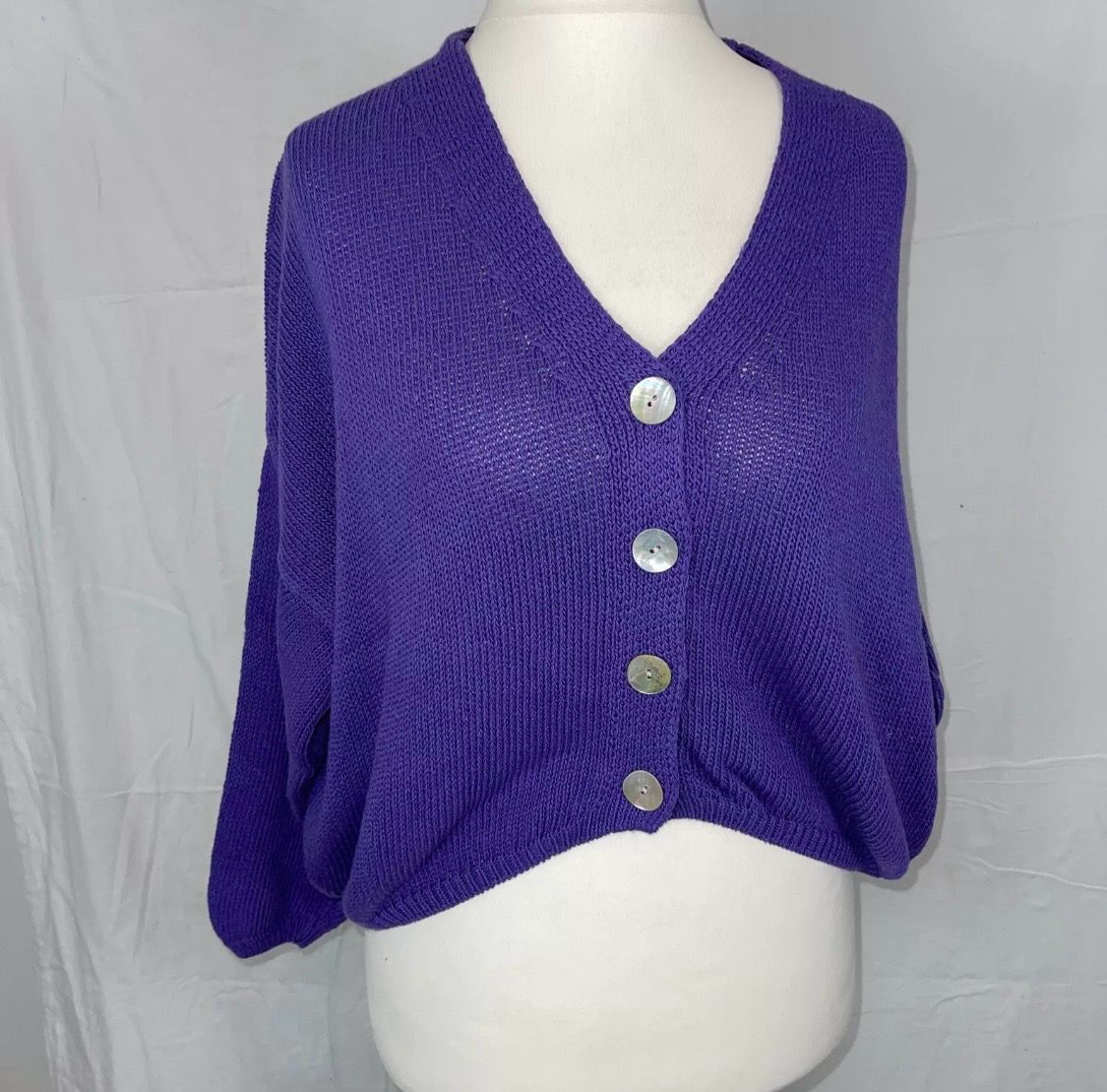 Julia Wang Strickjacke Viscose Uni One Size Lila