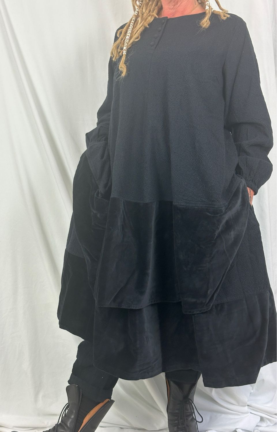 Ewa i Walla Rock Nanna AW24 22248 Black Cotten wool