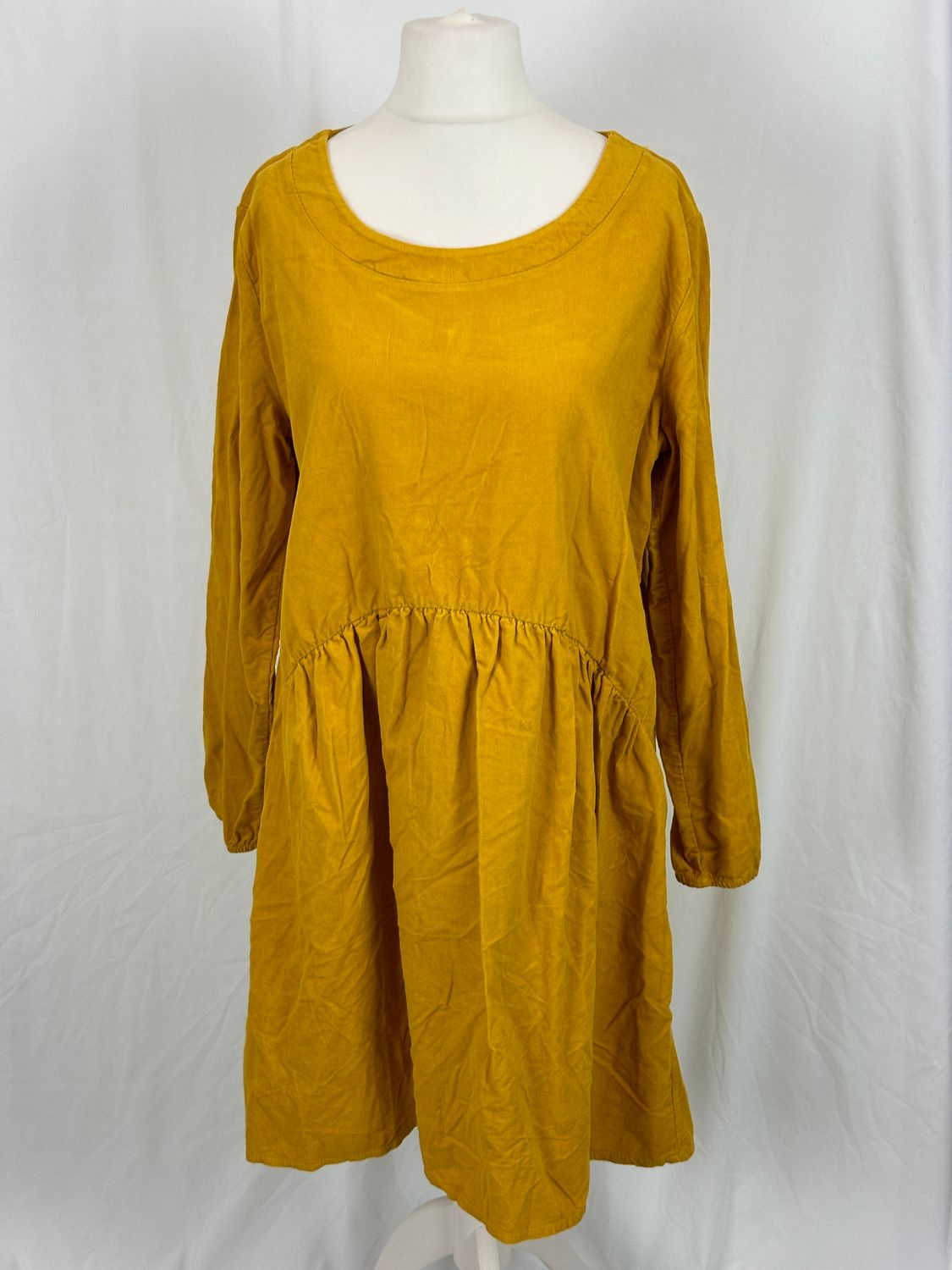 Julia Wang Kleid Feincord Uni Langarm One Size div. Farben