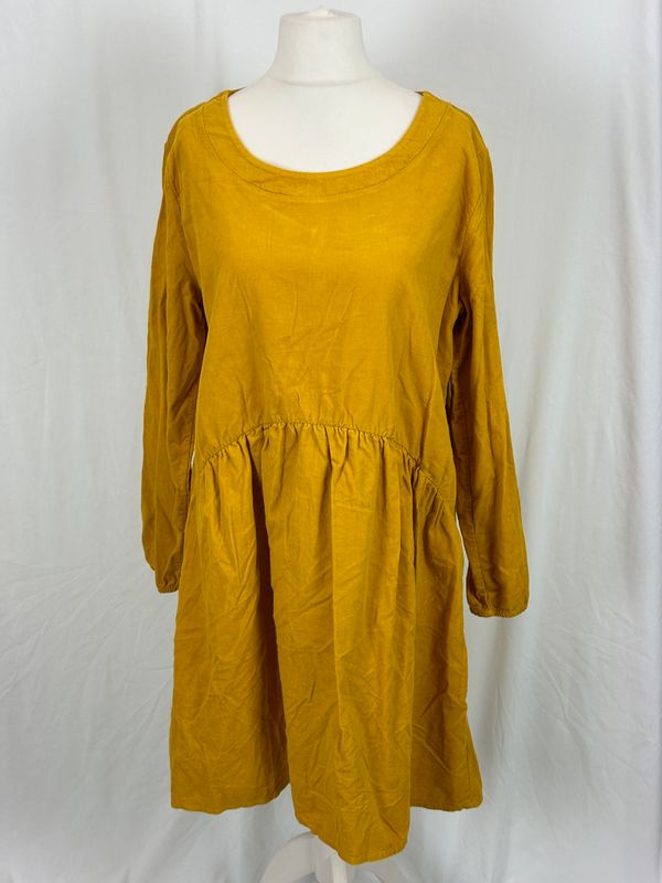 Julia Wang Kleid Feincord Uni Langarm One Size div. Farben