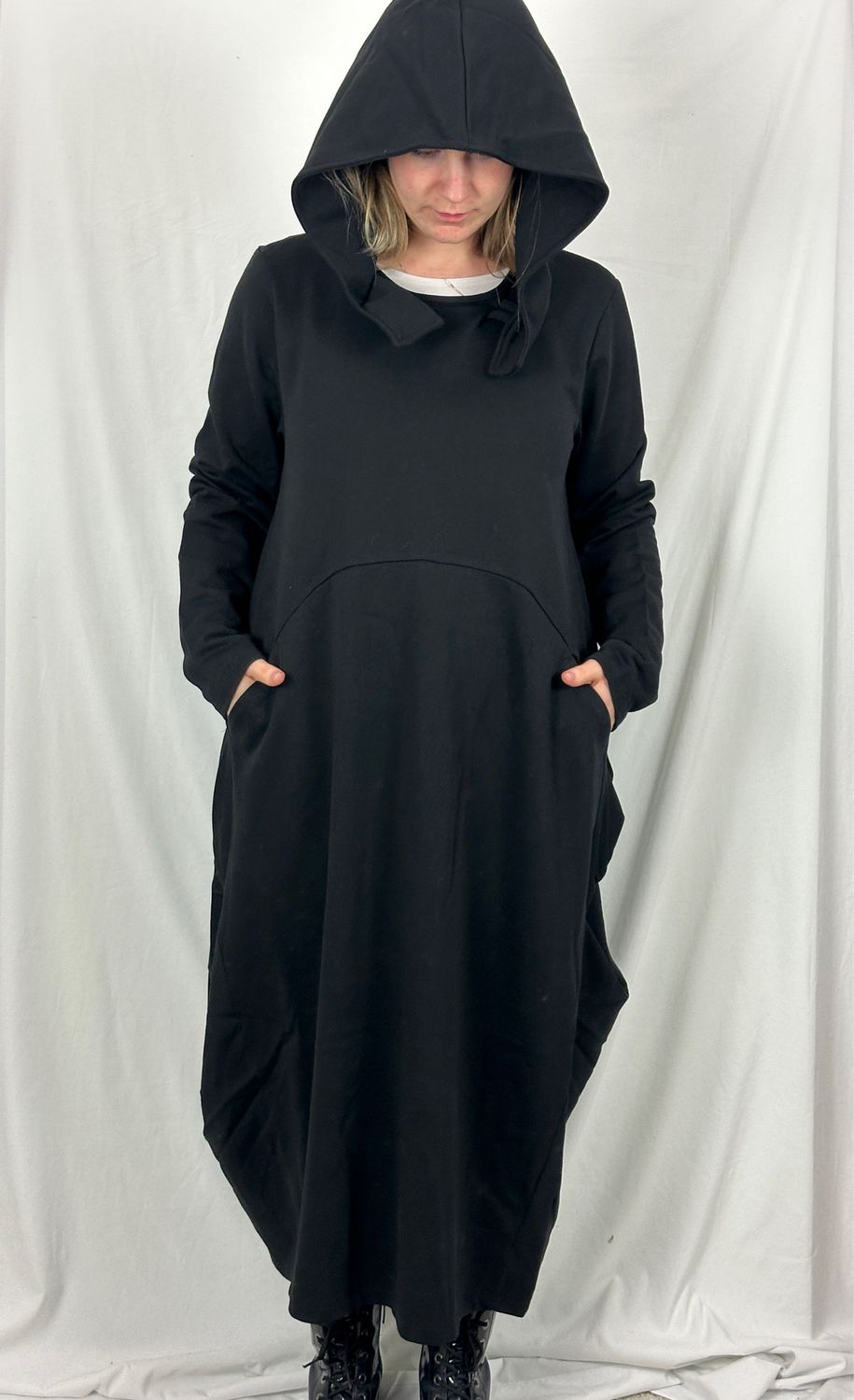 Pluslavie/PLÜ Hoodie Dress Black 1137 AW24 M