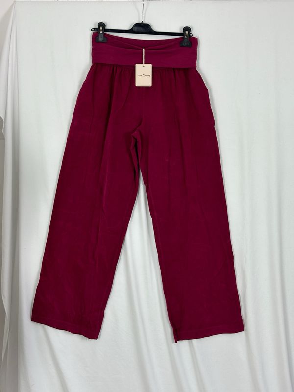 Julia Wang Feincord Hose Herbst 24 XXL Uni div.Farben