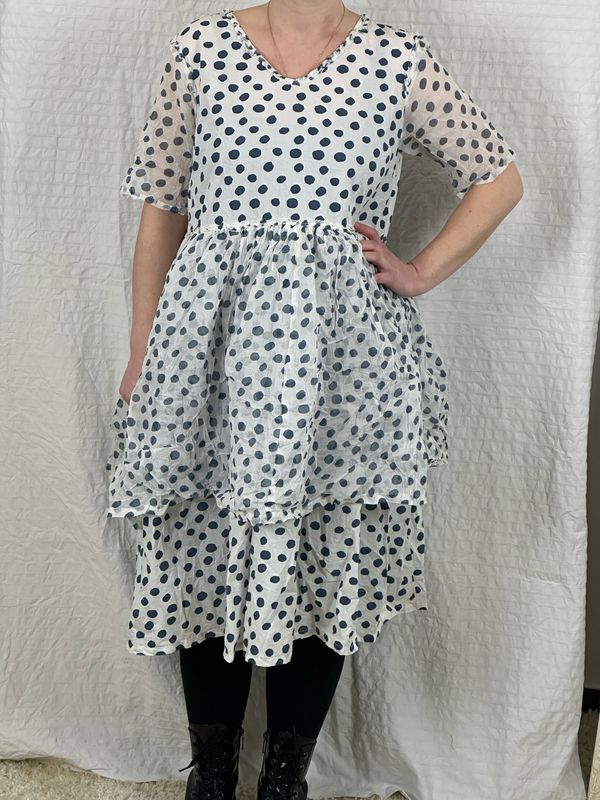 Ewa i Walla Kleid Dinti SS25 Original 55888 Dot Cotten Original