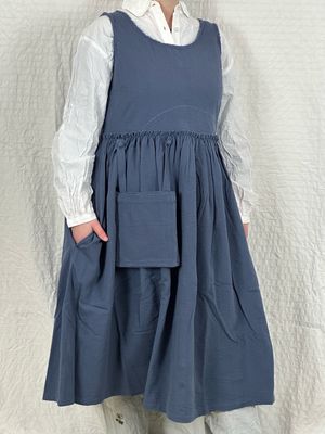 Ewa i Walla Kleid 55895 Ruby SS25 Blue Seerucker