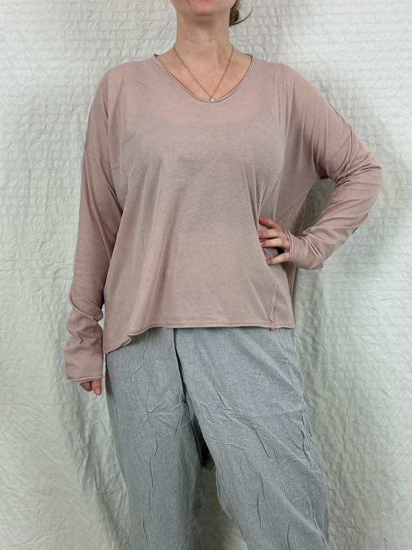 Ewa i Walla Tee SS25 Zita 44146 Jersey Pale Mauve