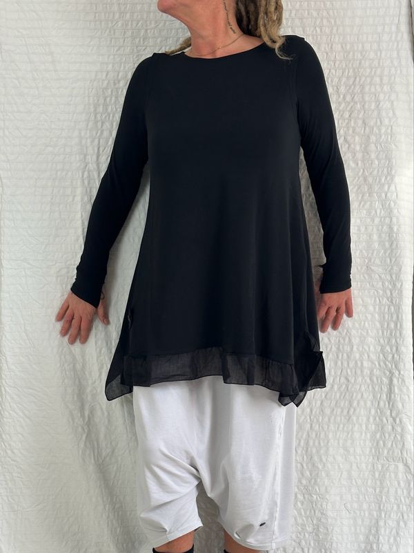 Pluslavie/PLÜ Rü Top Black SS25 5008 L