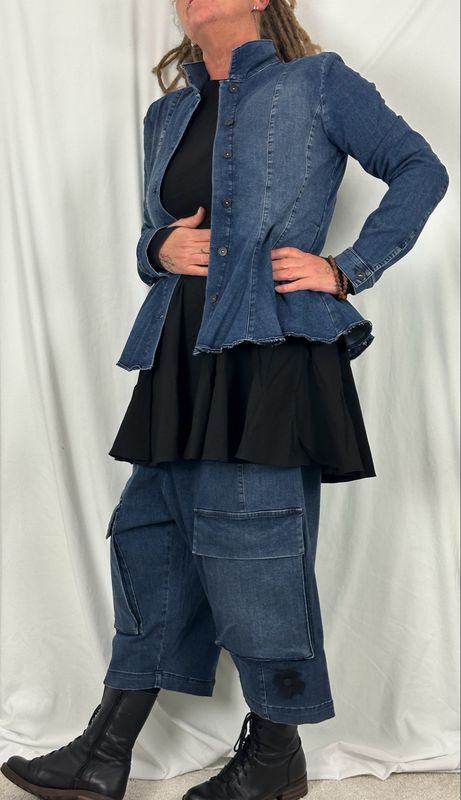 Pluslavie/PLÜ 8016 La Belle Denim Blue SS25 XL