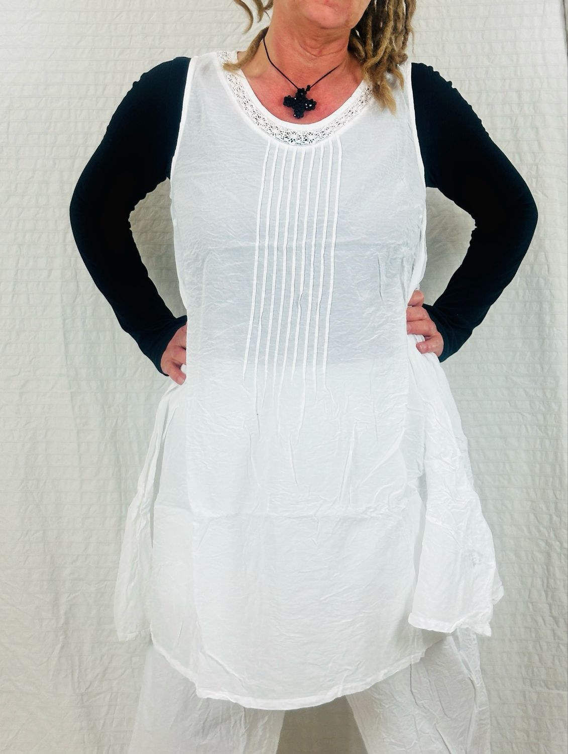 Ewa i Walla Tunic 33386 Dina SS25 Sushi Voile White