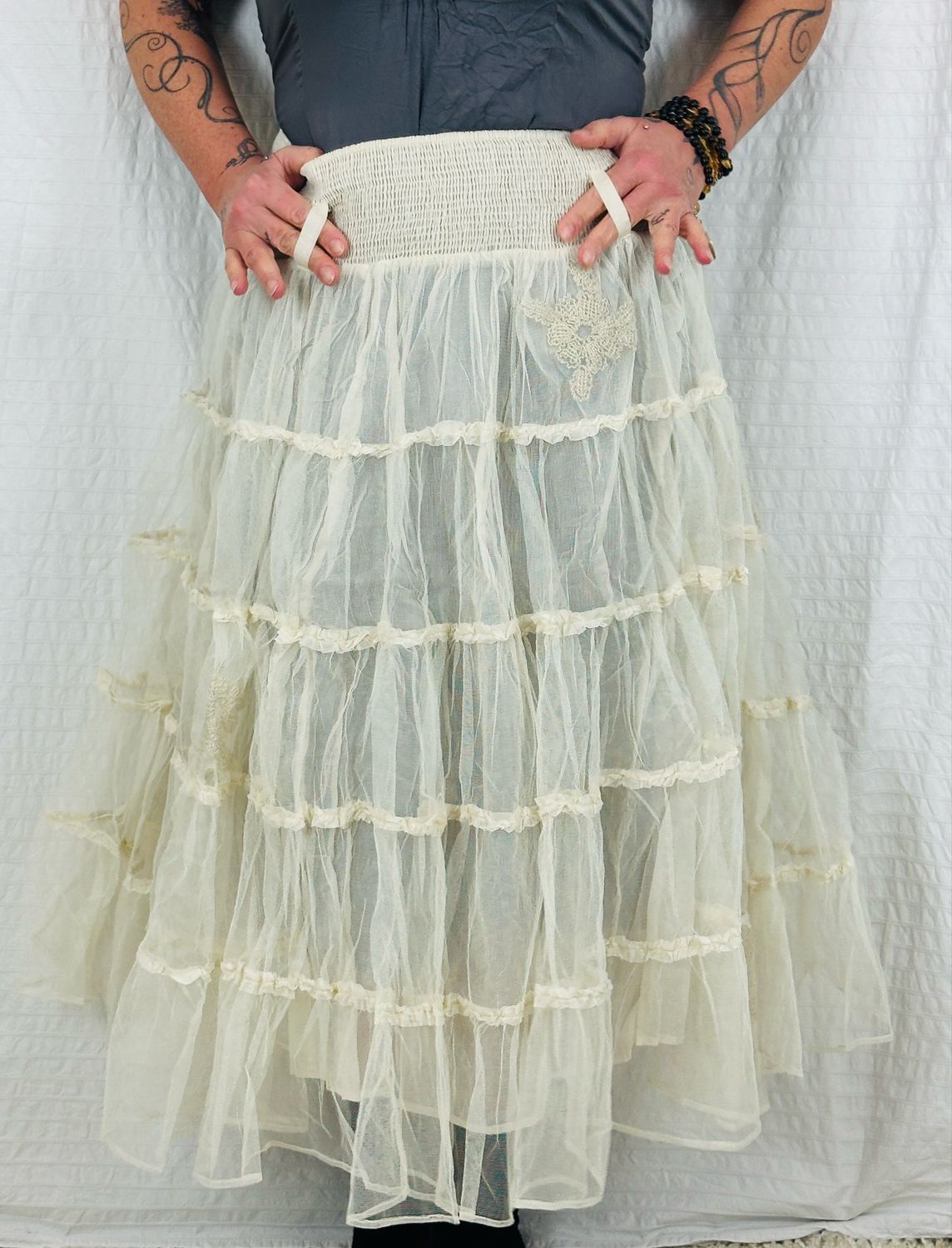 Ewa i Walla Rock Sandra 22275 Goldenlabel Tulle One Size Bone