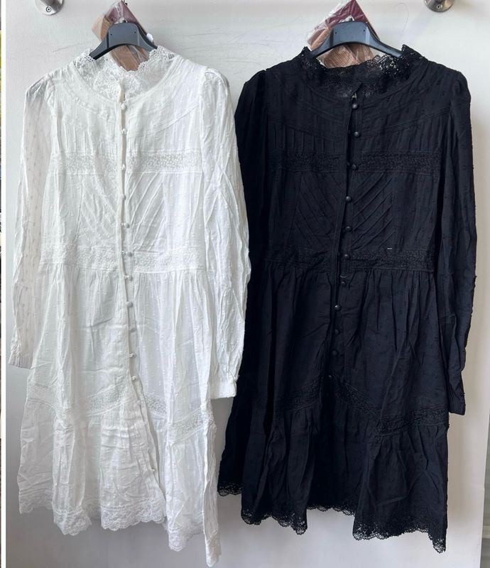 Julia Wang Tunika Kleid One Size Spitze