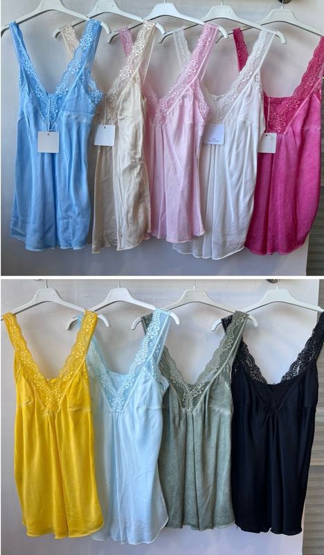Julia Wang Top Seide Viscose One Size div. Farben