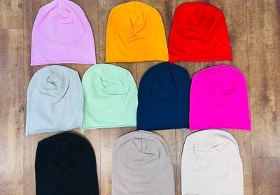 Julia Wang Mütze Uni Baumwolle One Size div. Farben