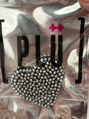 Pluslavie/PLÜ Couture Heart OS. Silver