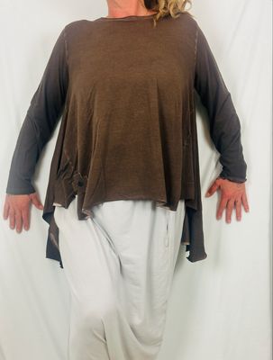 Pluslavie/PLÜ A New Big Shirt AW25 Chocolate 5028