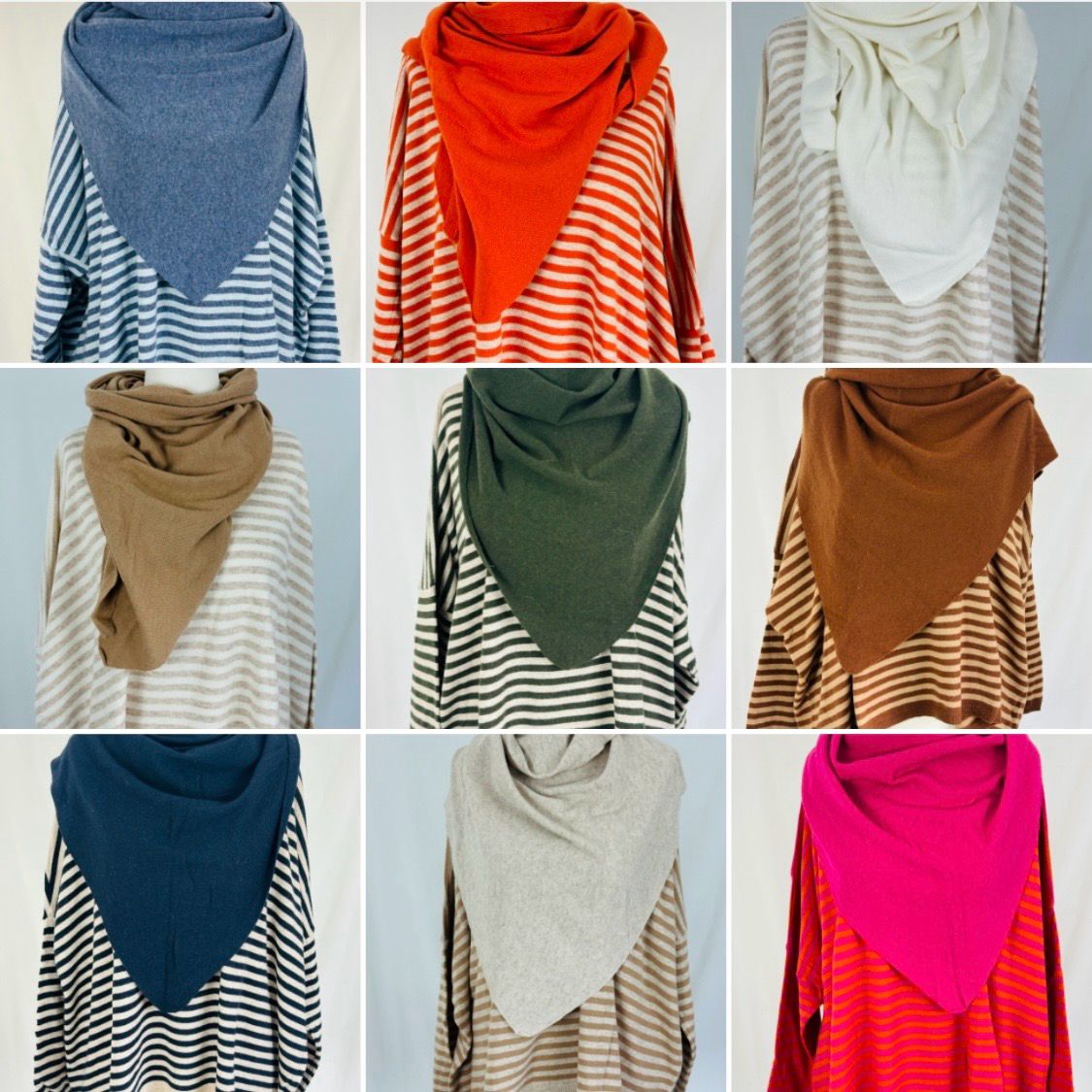 Julia Wang Dreieckstuch Uni Cashmere One Size div. Farben