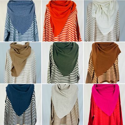 Julia Wang Dreieckstuch Uni Cashmere One Size div. Farben