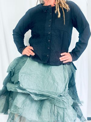 Ewa i Walla Bluse Ofelia Black AW25 Cotten 44161