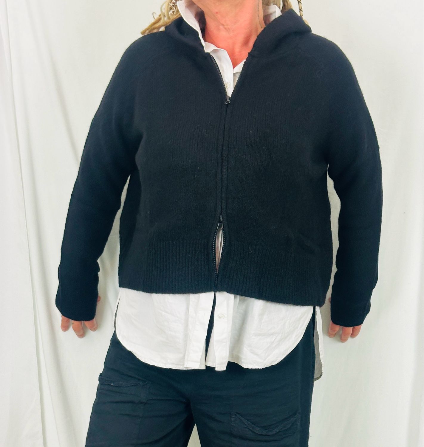 Rundholz Black Label Strickjacke Black AW25