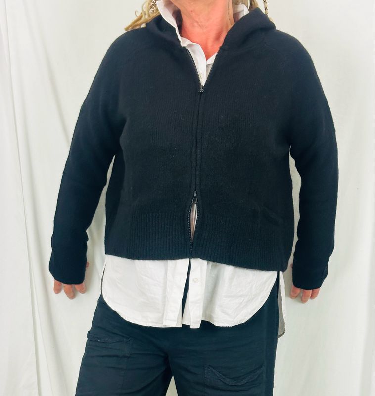 Rundholz Black Label Strickjacke Black AW25
