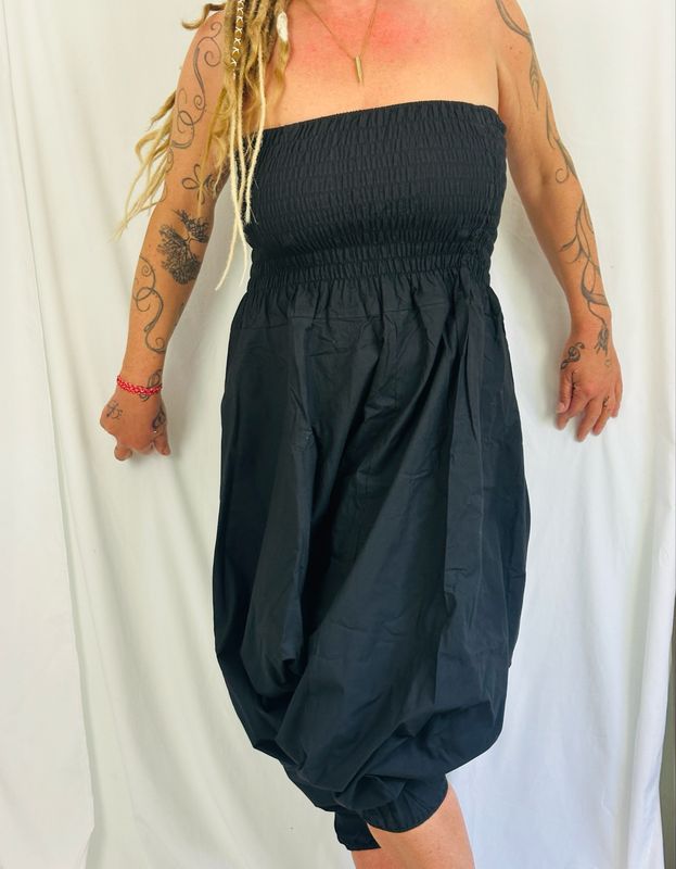 Timona Tiefschritt Hose oder Jumpsuit div. Farben One Size
