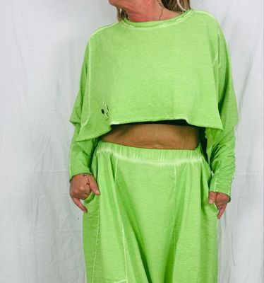 Pluslavie/PLÜ Wideshotshortsweat One Size AW25 Pistachio 2101